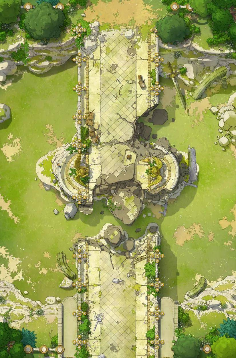 Empyreal Bridge map, Moss variant