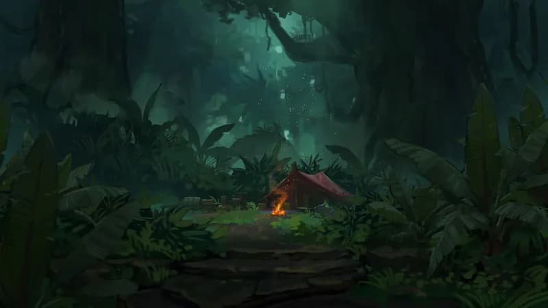 Cloud Forest Camp map, Original Night variant