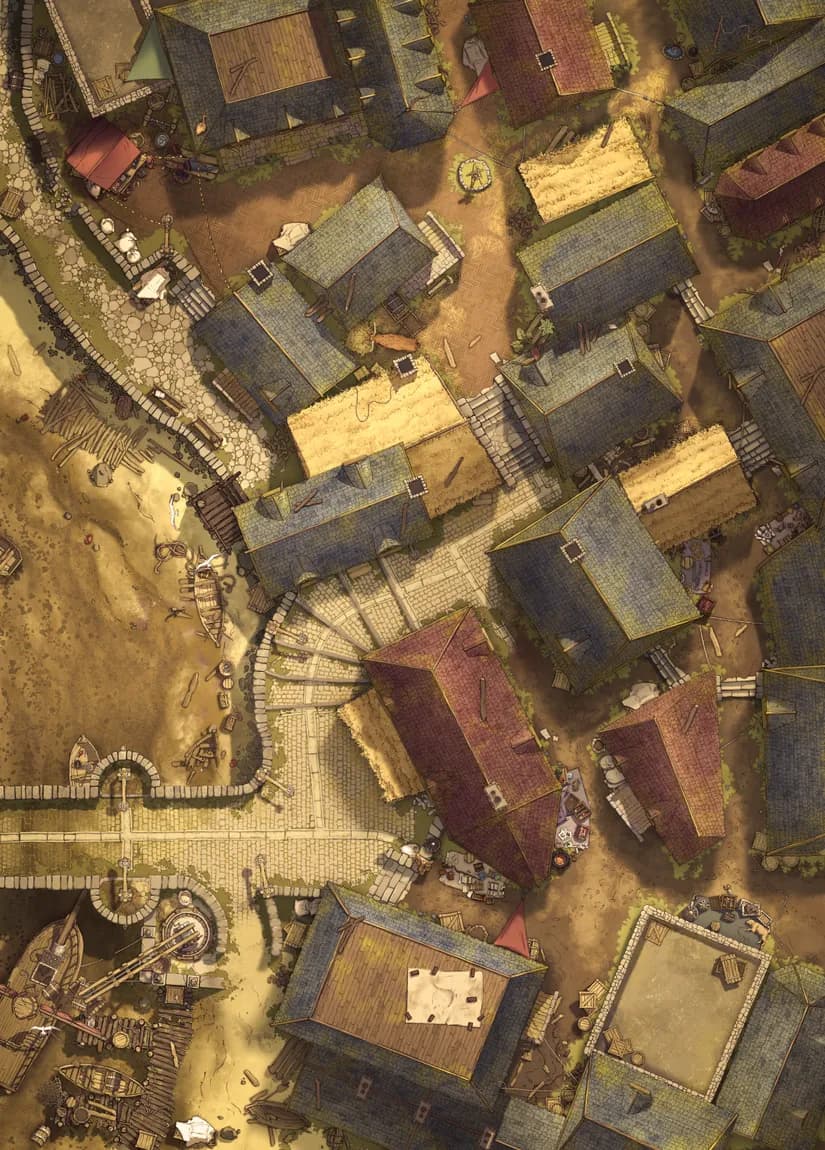 Low Town Docks map, Drought variant