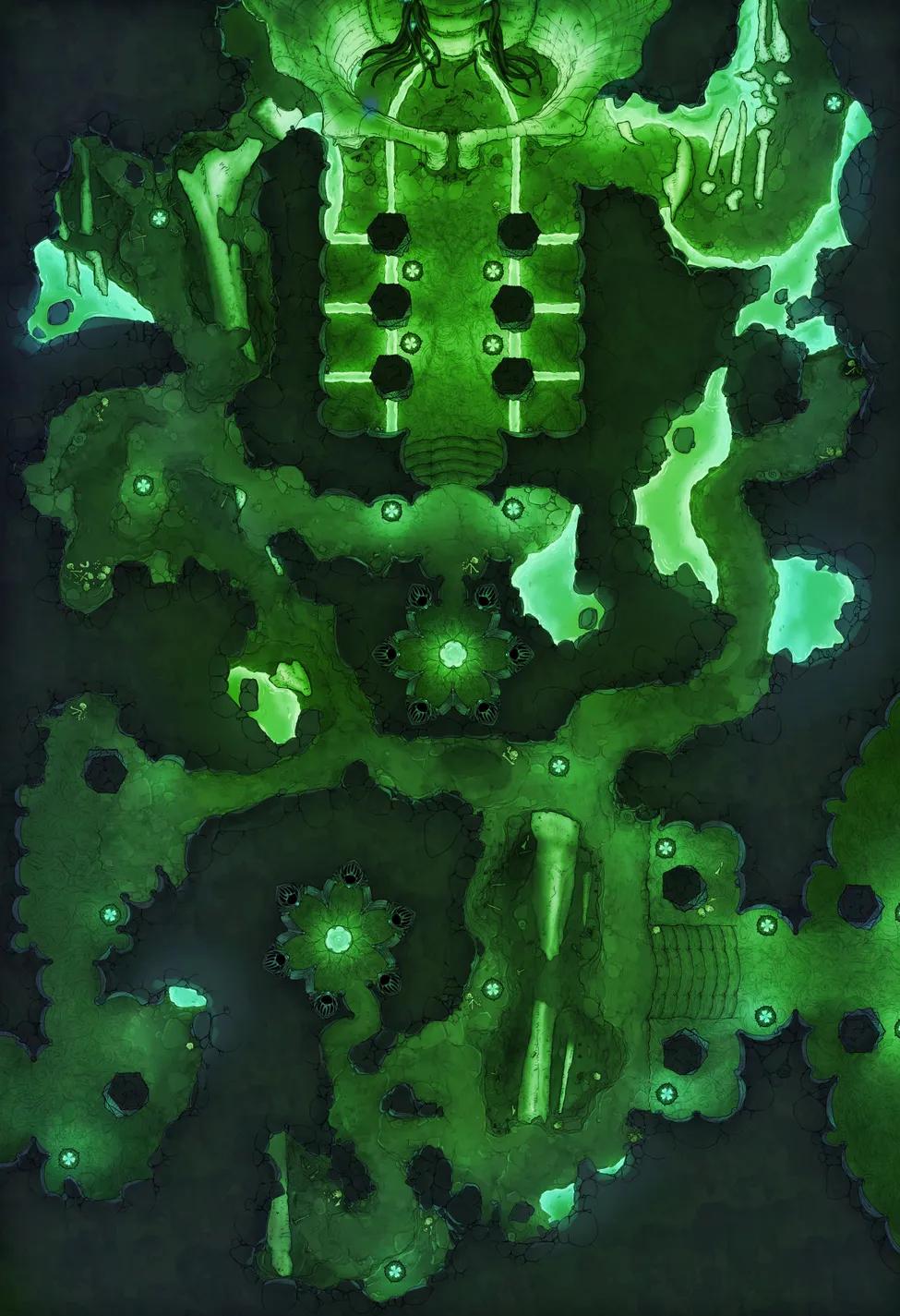 Elder Brain Sacrum Shrine map, Green variant