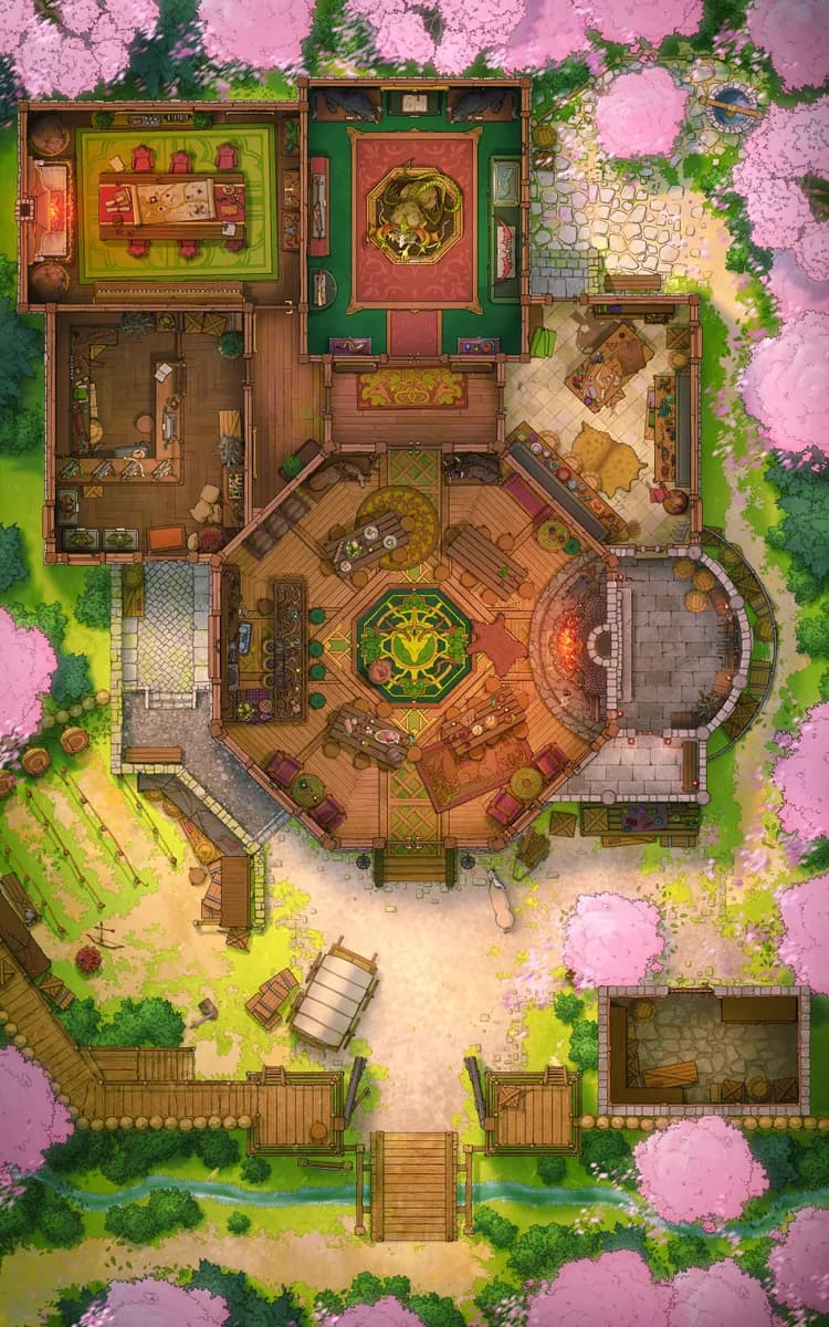 Village Hunting Guild map, Spring variant