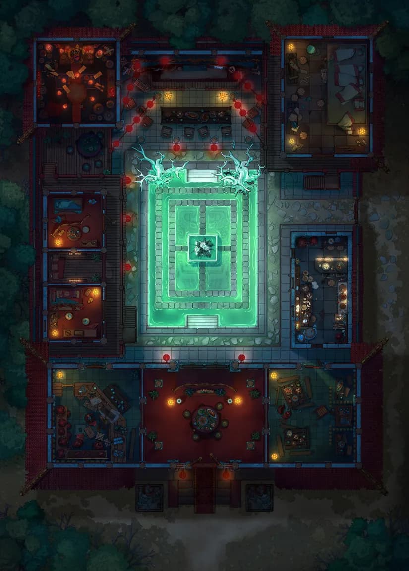 Wuxia Tavern map, Serenity Pool variant