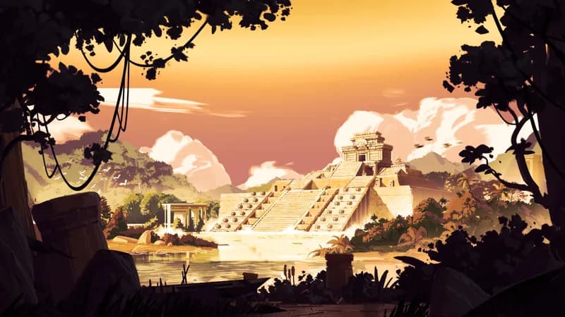 Temple of the Couatl map, Sunset variant