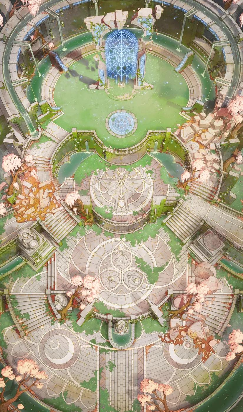 Moth God Temple map, Original Day variant