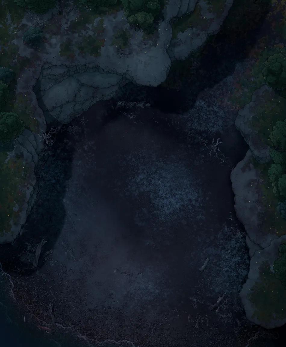 Dragon Enclosure map, Natural Night variant