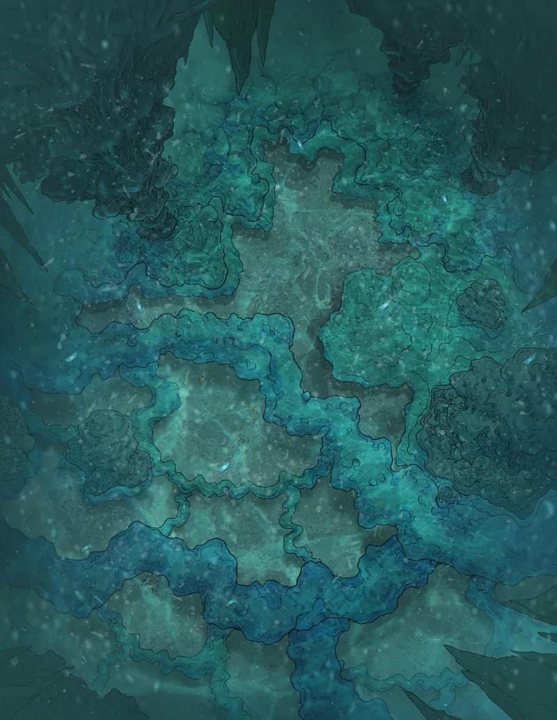 Healing Cave Spring map, Underwater variant