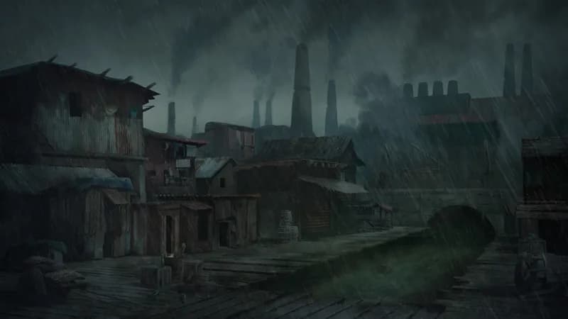 Slum District map, Rain variant