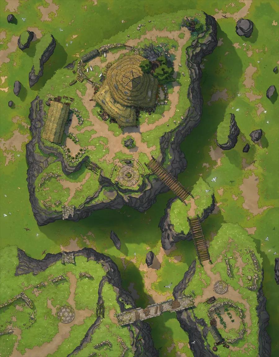 Druid Islands map, Grasslands variant