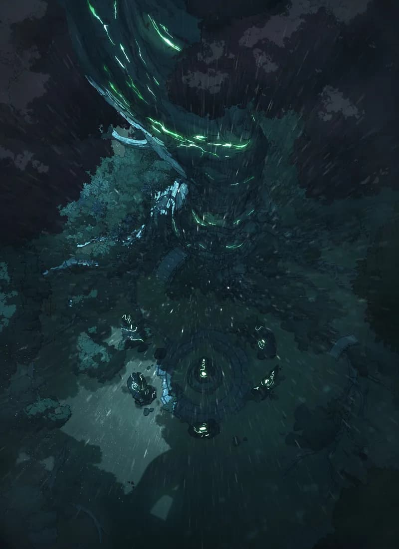 Sacred Grove map, Rain variant