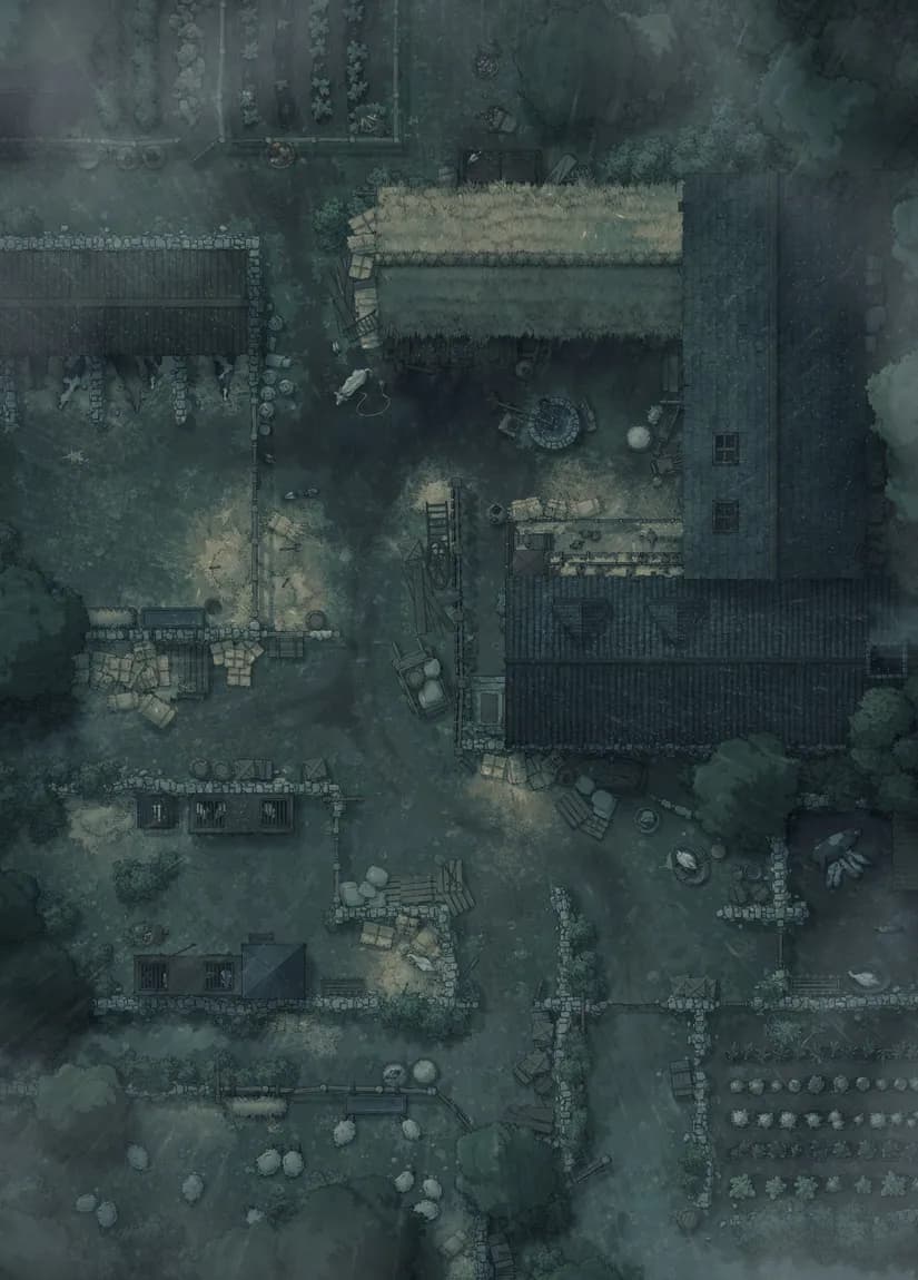 Village Farmhouse map, Rain variant