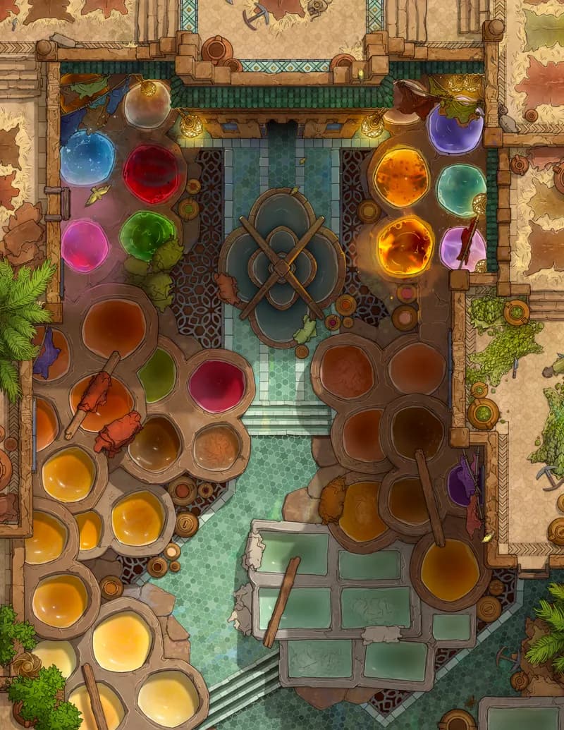 Magical Tannery map, Original Day variant