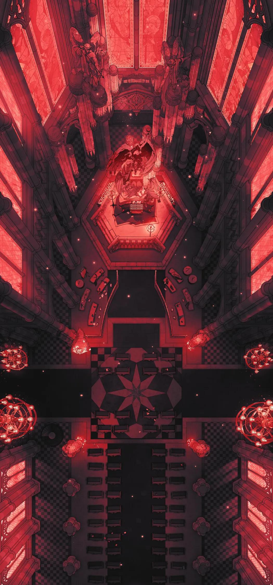 Grand Cathedral Interior map, Blood Moon variant