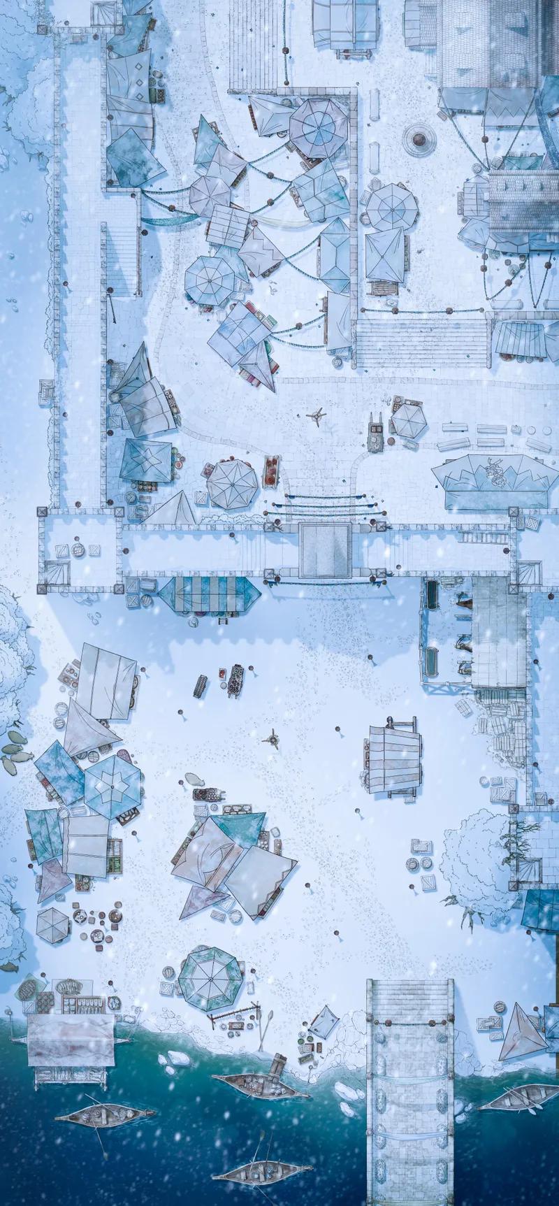 Market City Walls map, Winter variant