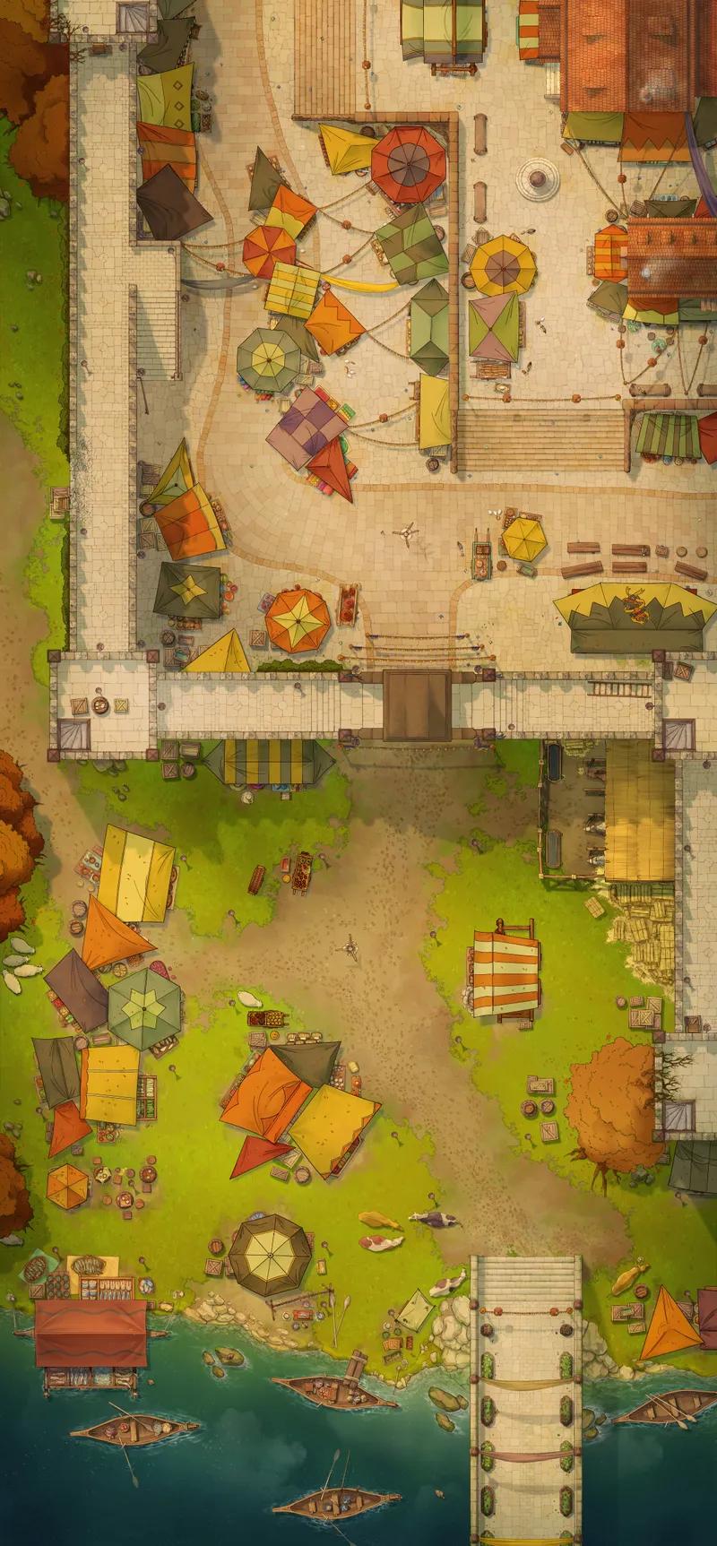 Market City Walls map, Autumn variant