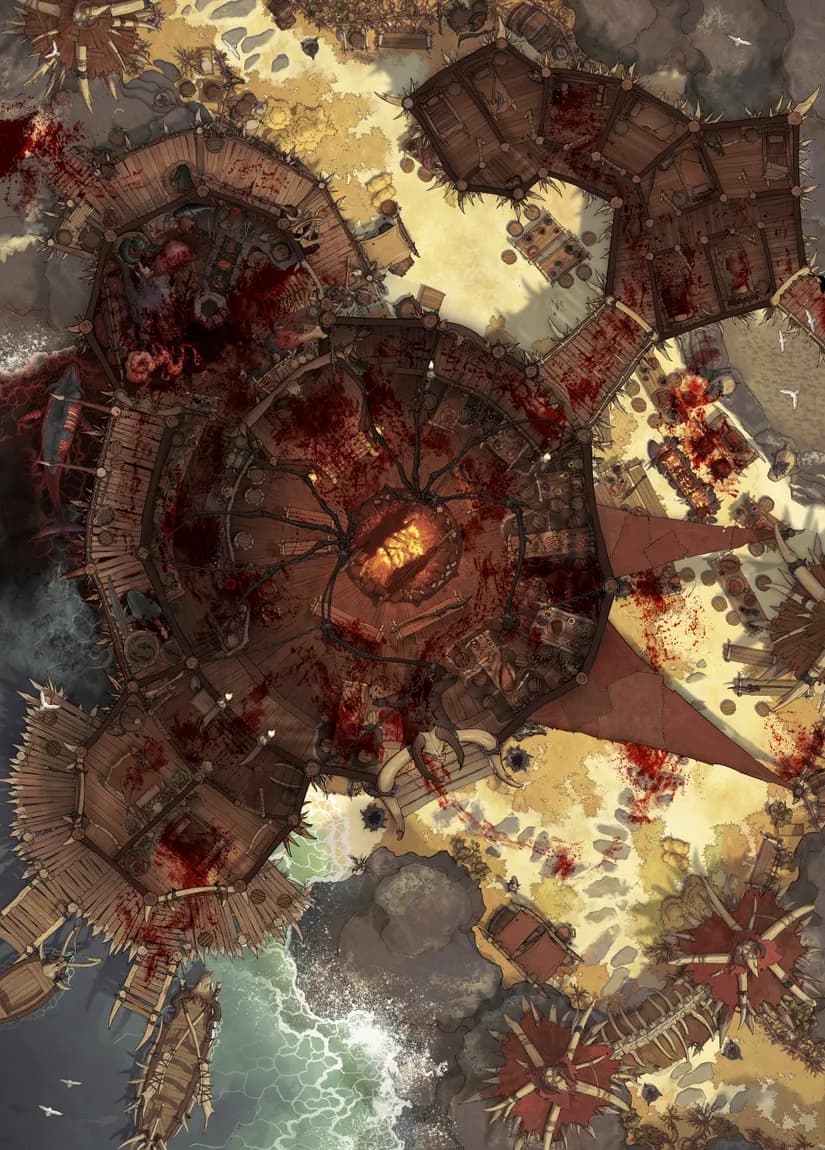 Orc Mess Hall map, Massacre variant