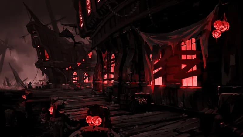 Haunted Dockside Tavern map, No Escape variant