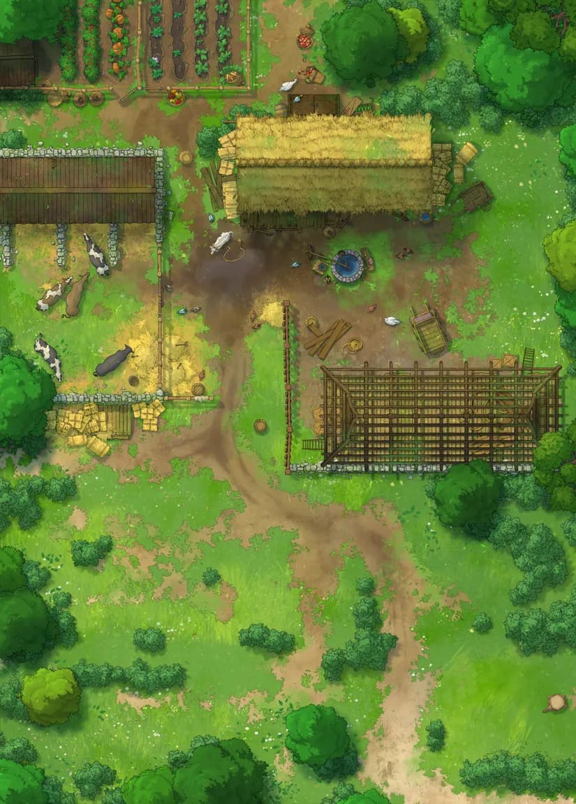 Village Farmhouse map, Development Stage 02 Day variant
