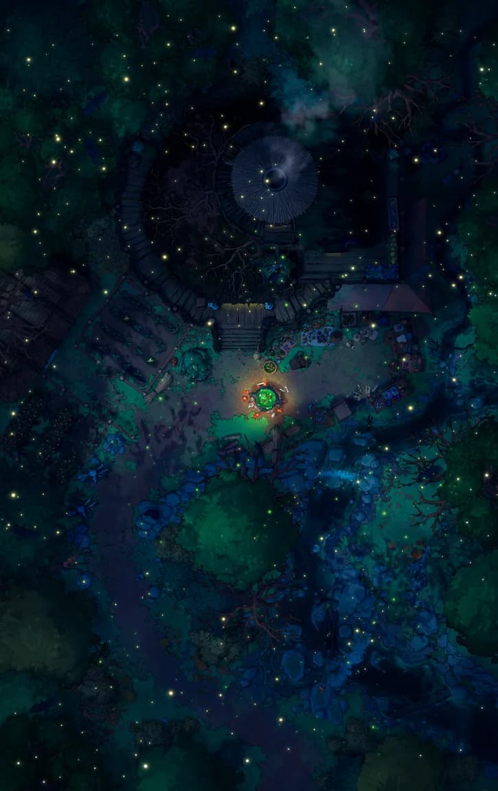 Hidden Witch's Hut map, Fireflies variant
