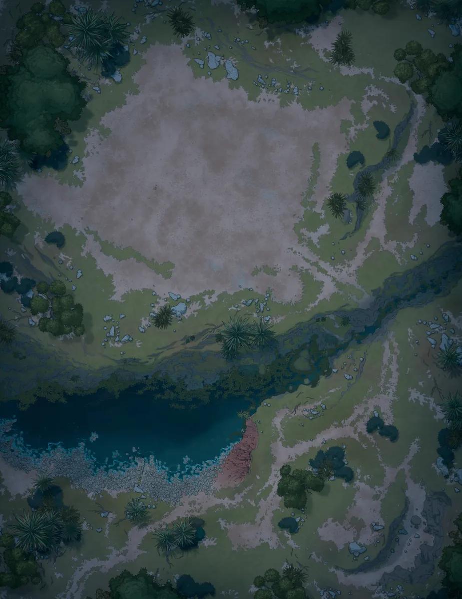 Castle Construction map, Natural Night variant