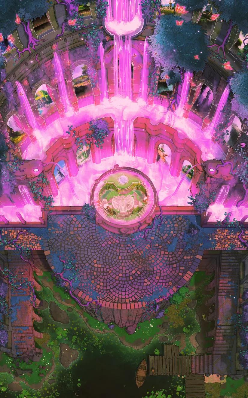 Nymphaeum map, Portal Network variant