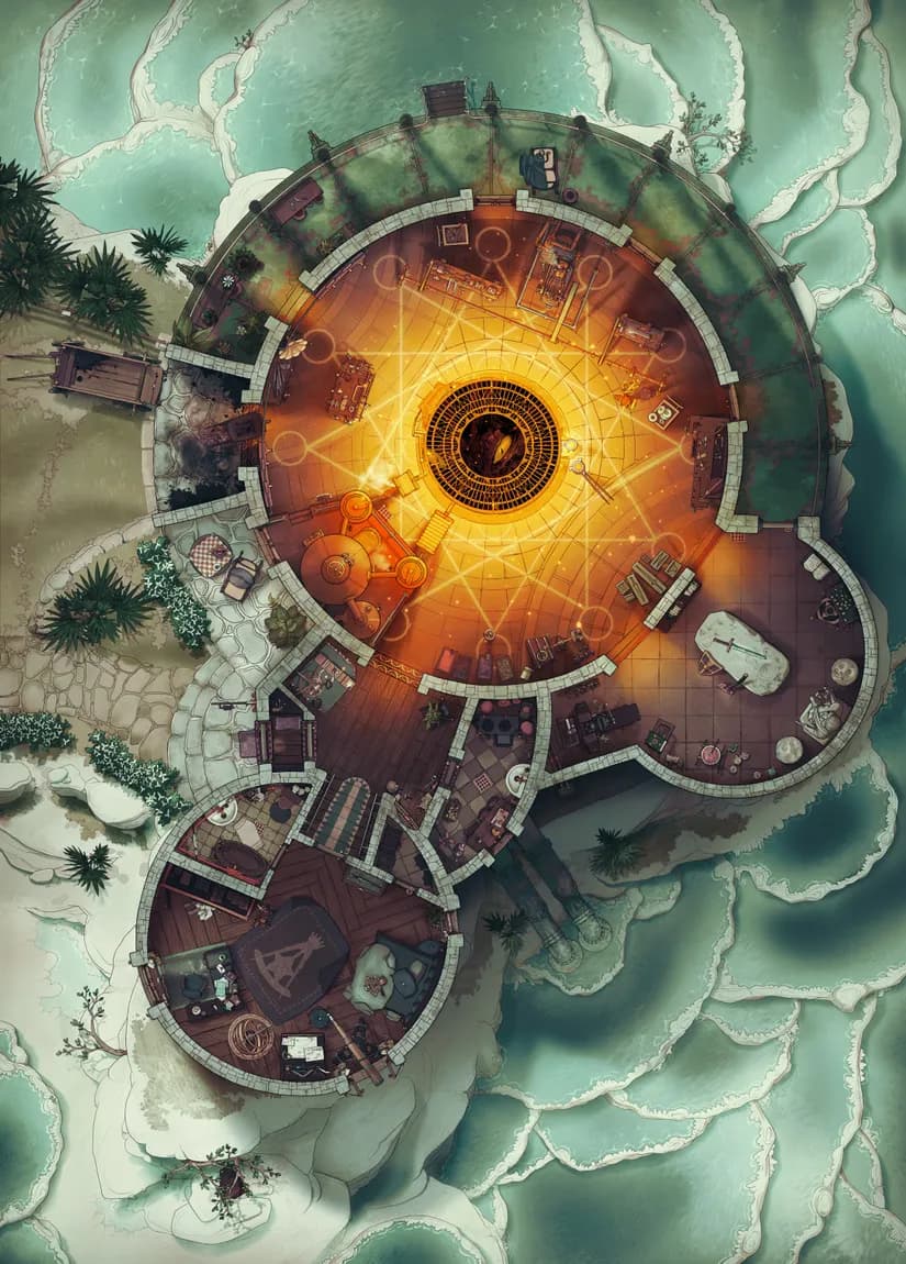 Forge of the Wizard Blacksmith map, Demonic Summoning variant