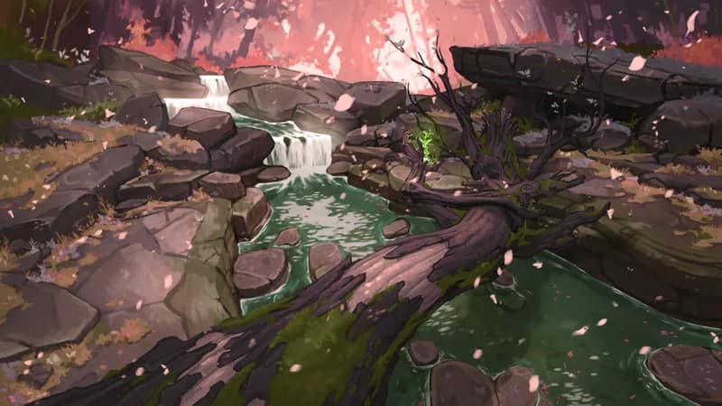 Treant Falls map, Spring variant
