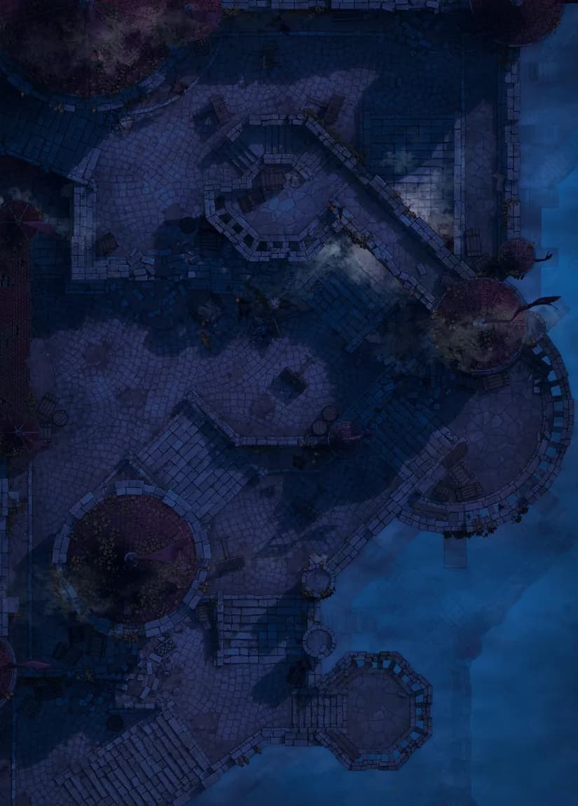 Castle Battlements map, Dark variant