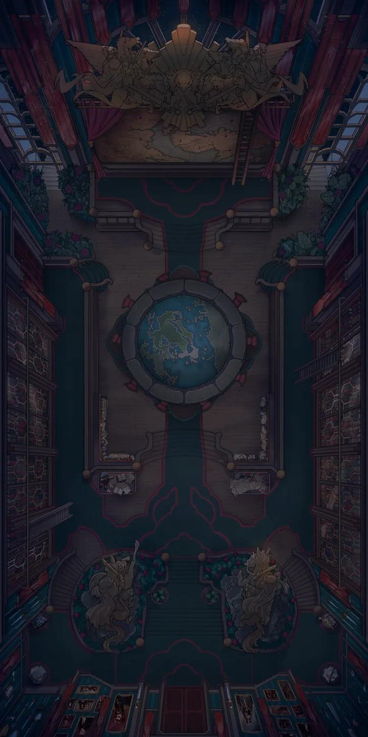 War Room Interior map, Original Night Dark variant