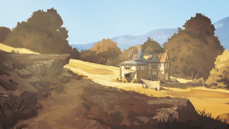 Village Blacksmith map, Dry variant