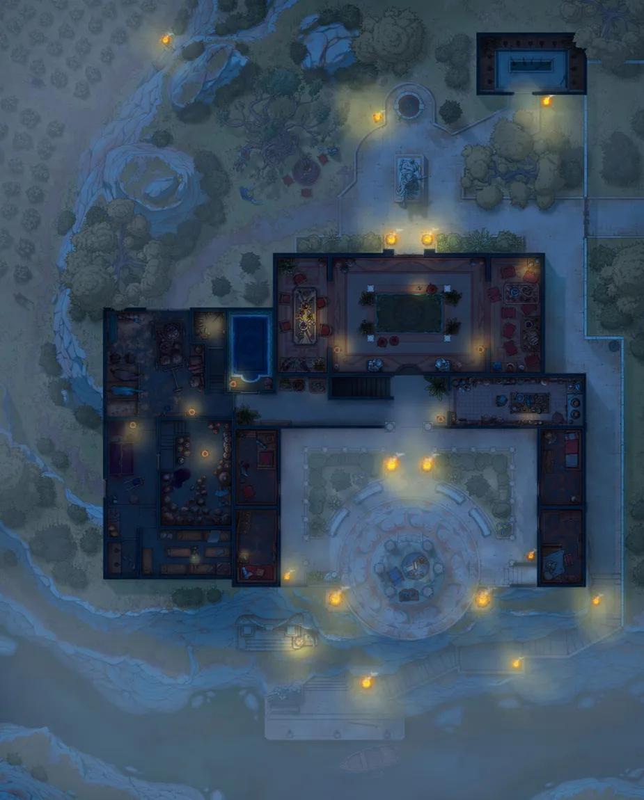 Archon's Villa map, Fog variant