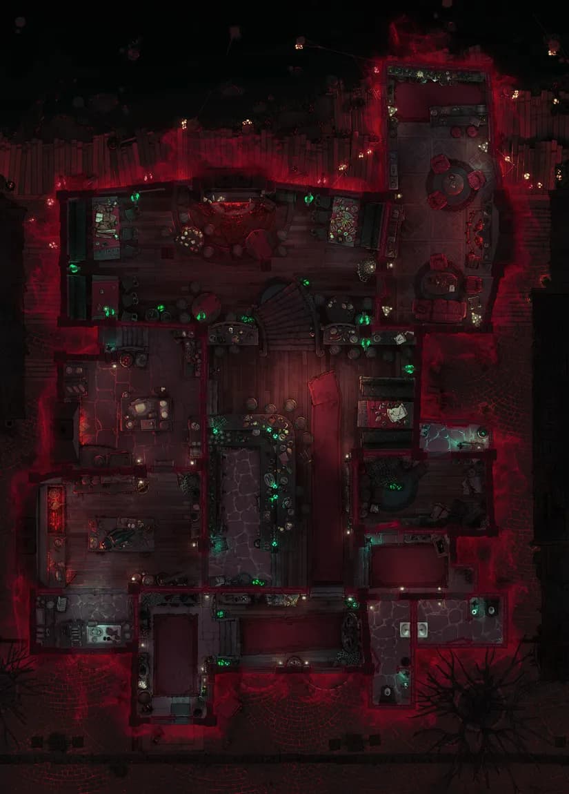 Haunted Dockside Tavern map, No Escape variant