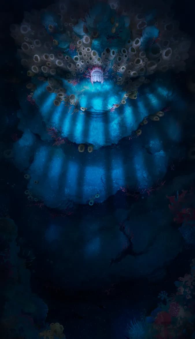 Deep Sea Organ map, Quiet Throne variant