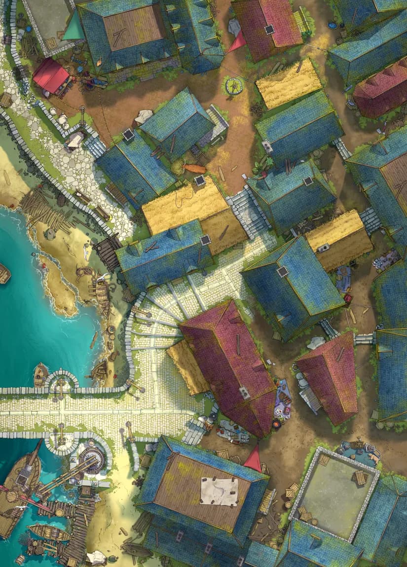 Low Town Docks map, Original Day variant