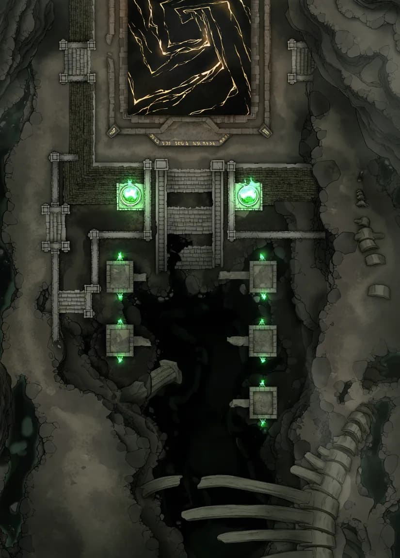 Shadowlands Pyramid map, No Roots variant