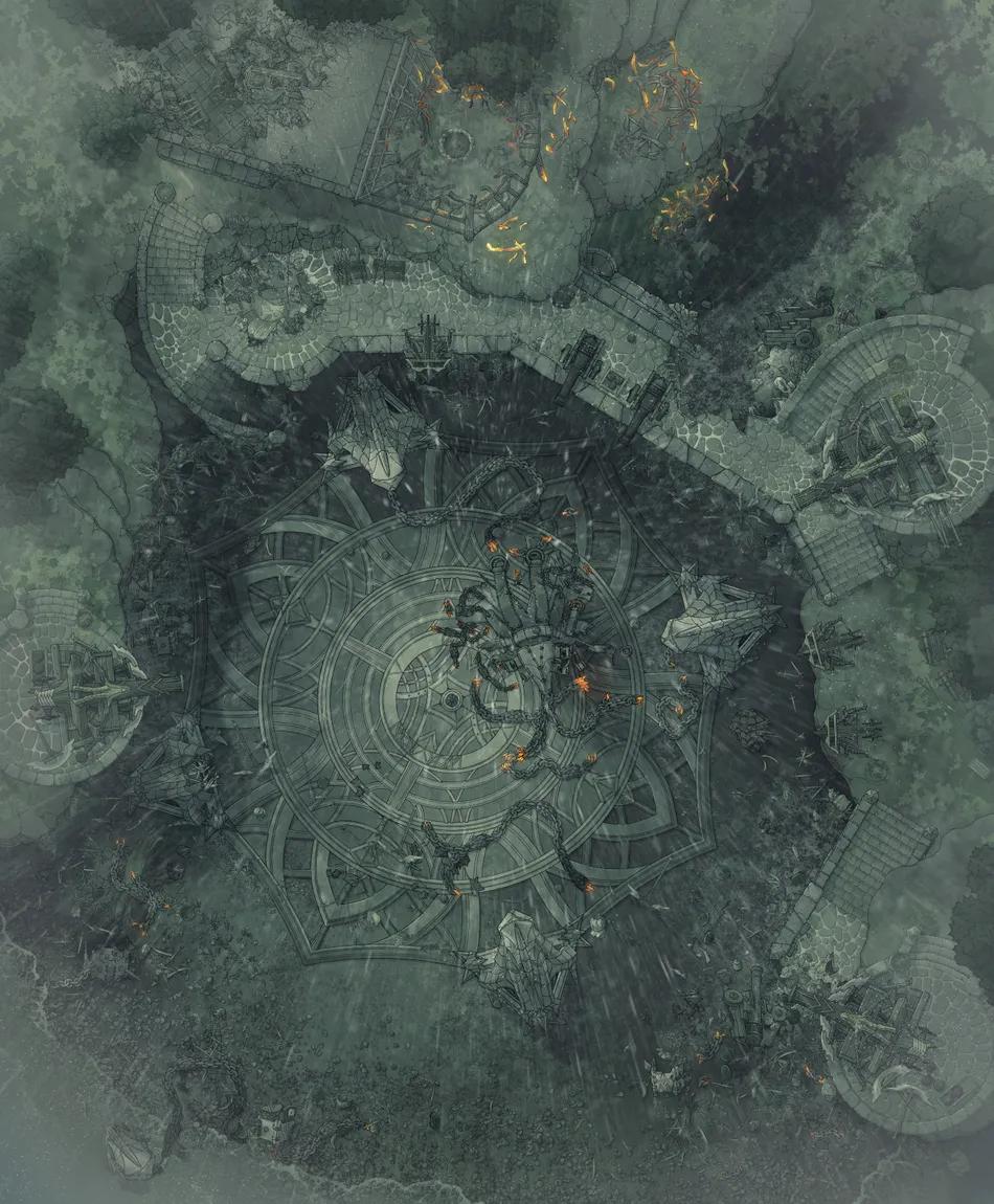 Dragon Enclosure map, Rain variant