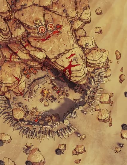 Goblin Forest Fortress map, Desert variant