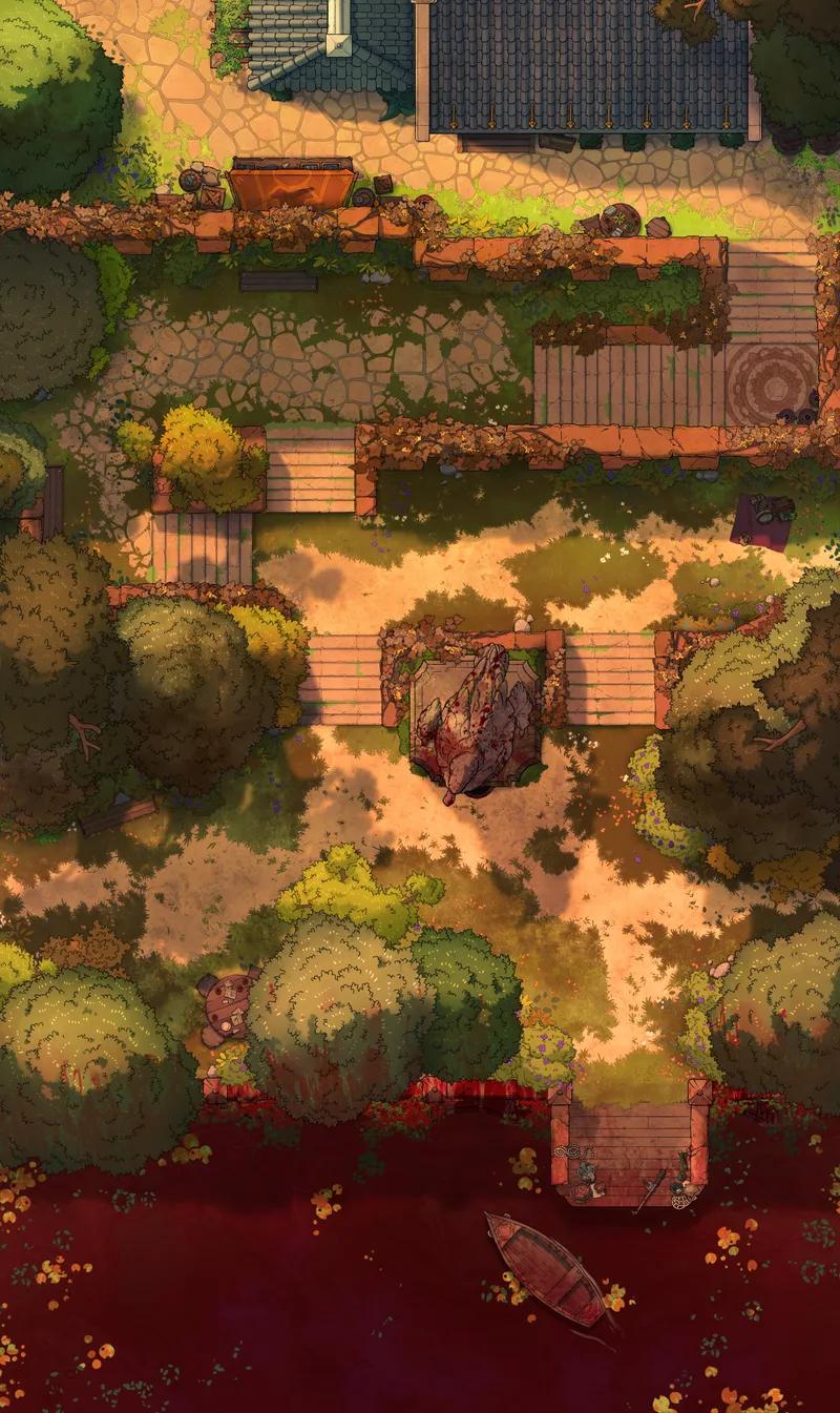 Mossy Steps map, Blood variant