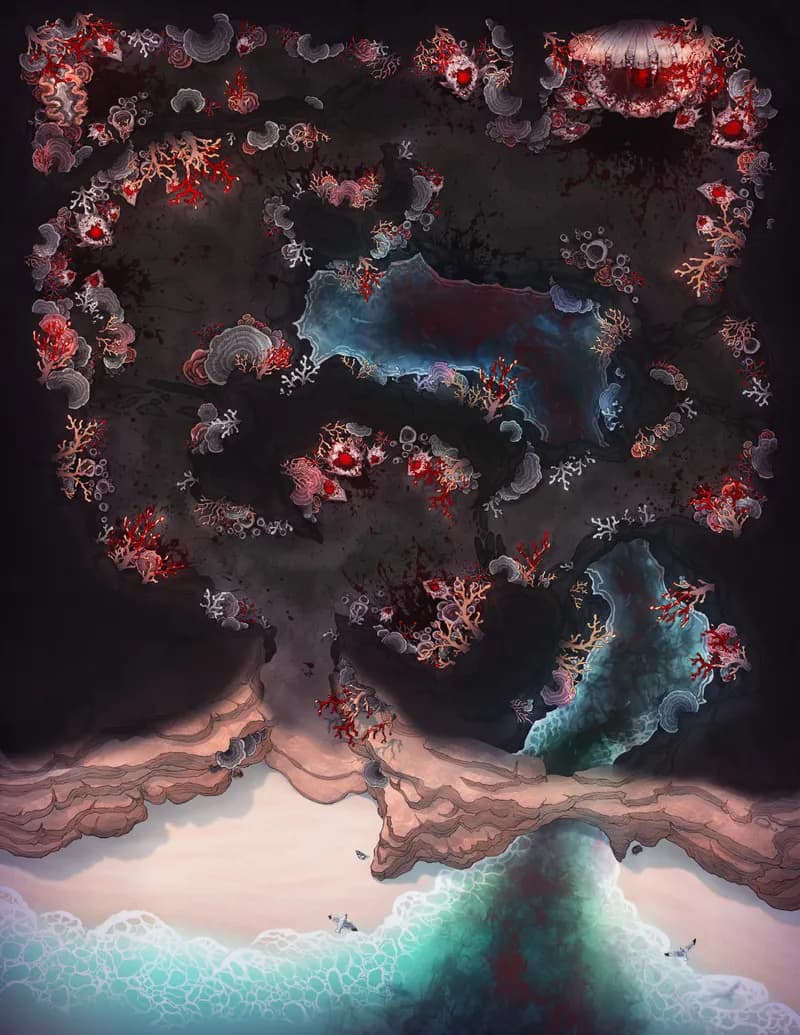 Coastal Caverns map, Massacre variant