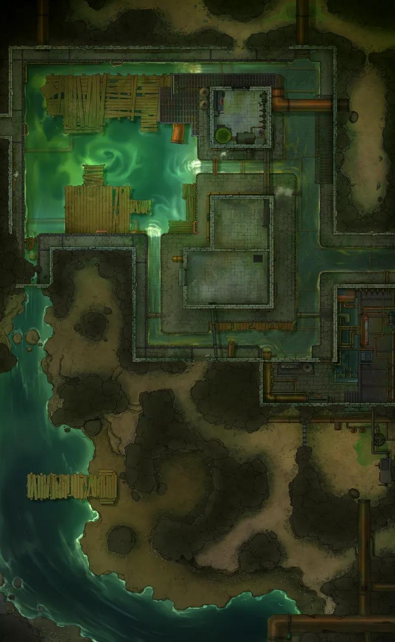 Sewer Tunnels map, Empty variant