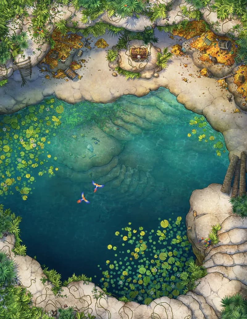 Jungle Treasure Trove map, Original Day variant