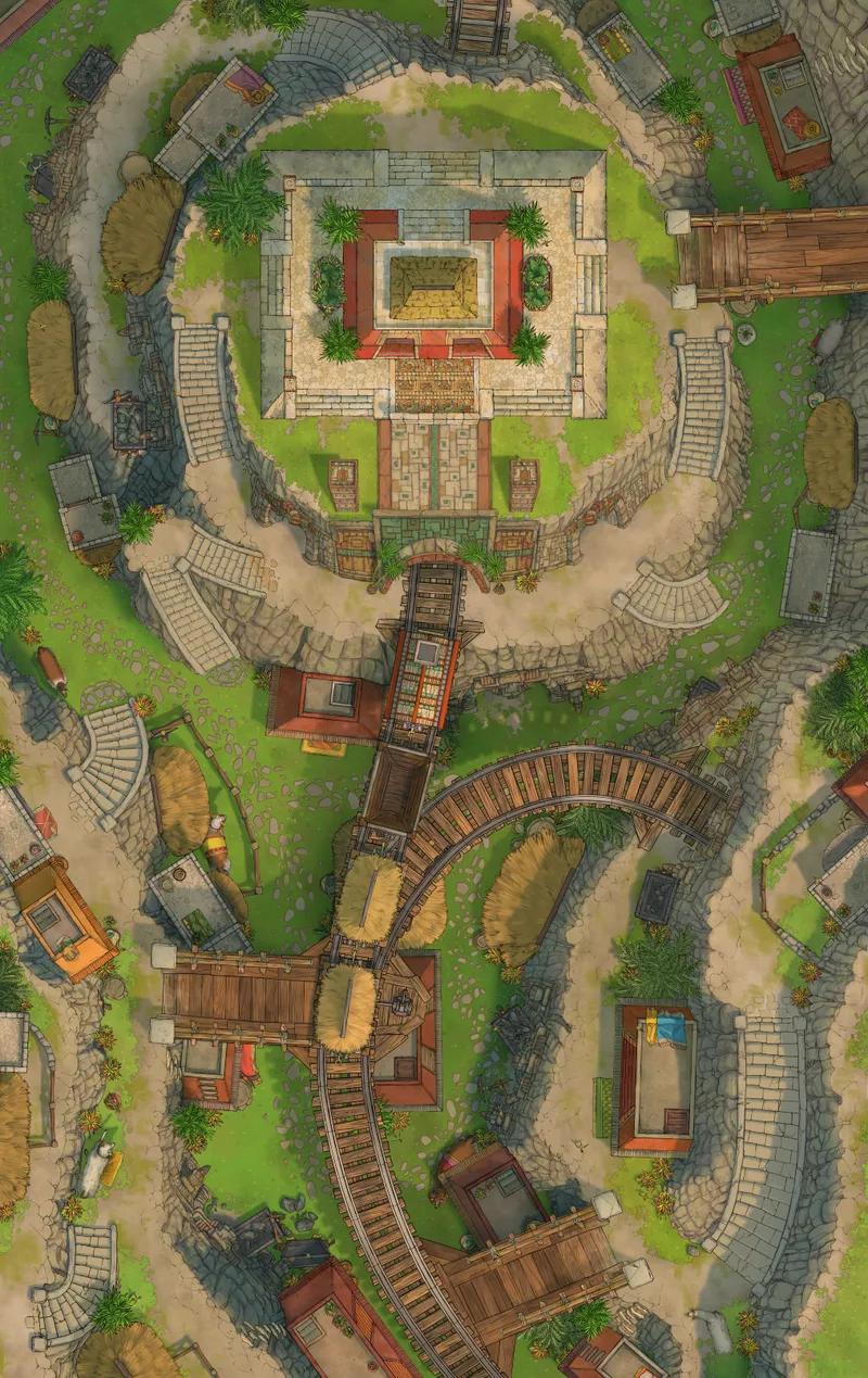 Royal Mine Town map, Original Day variant