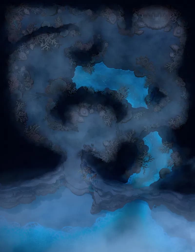 Coastal Caverns map, Fog variant
