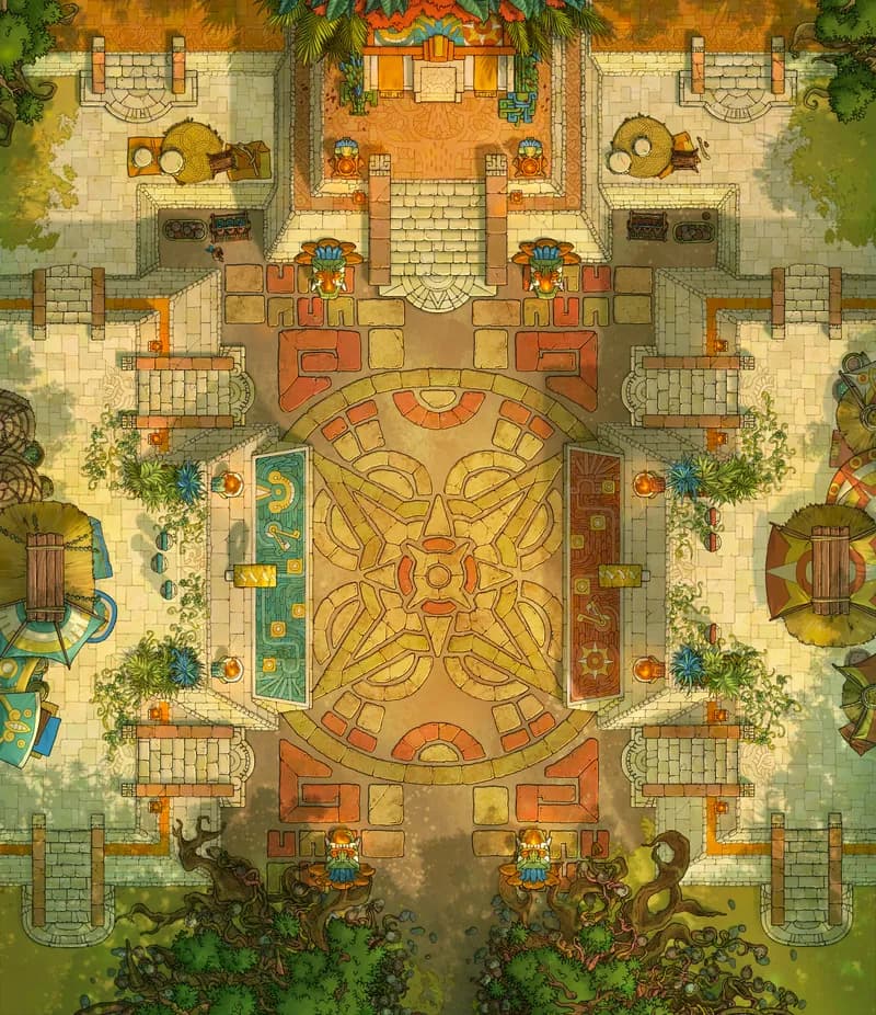Sacred Ballcourt map, Original Day variant