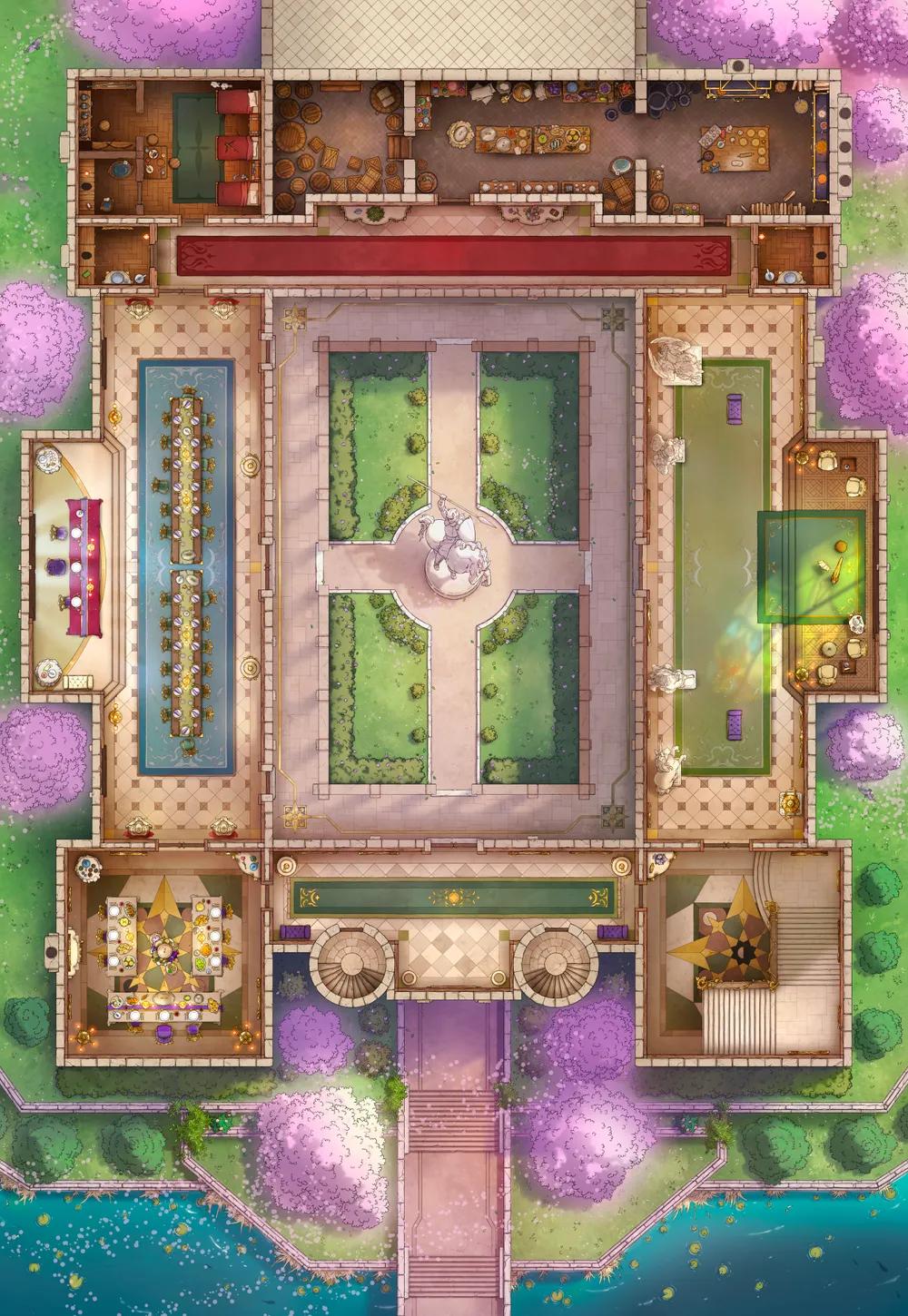 Palace Inner Court map, First Floor Spring variant