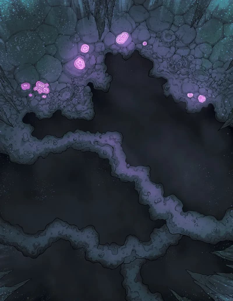 Healing Cave Spring map, Darkness Below variant