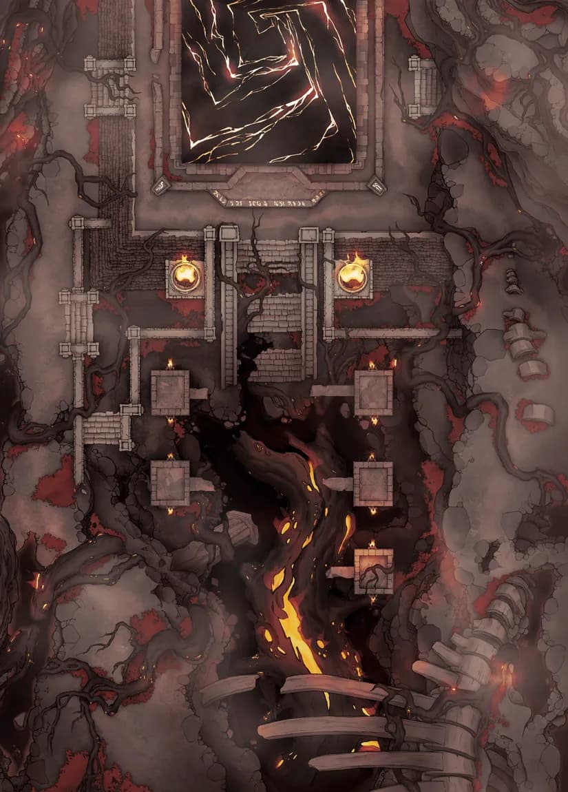 Shadowlands Pyramid map, Red variant