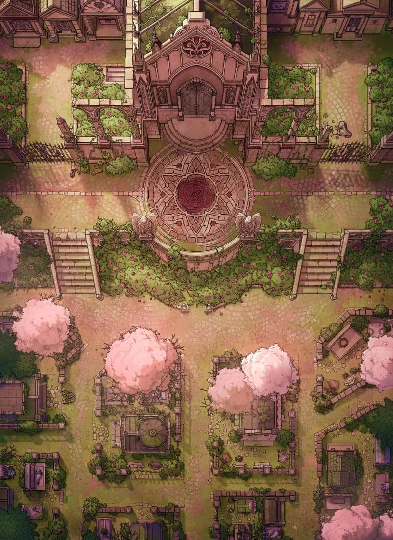 Rosehydra Crypt map, Spring variant