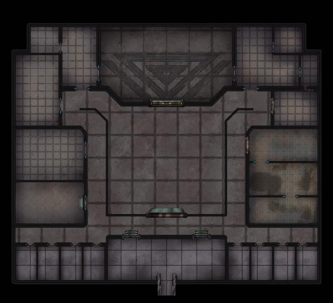 Hacker Base map, Empty Day variant