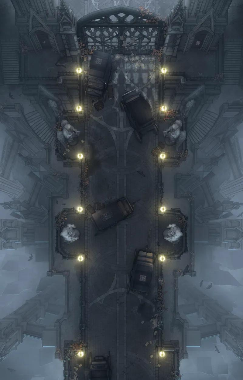 Processional Avenue map, Fog variant