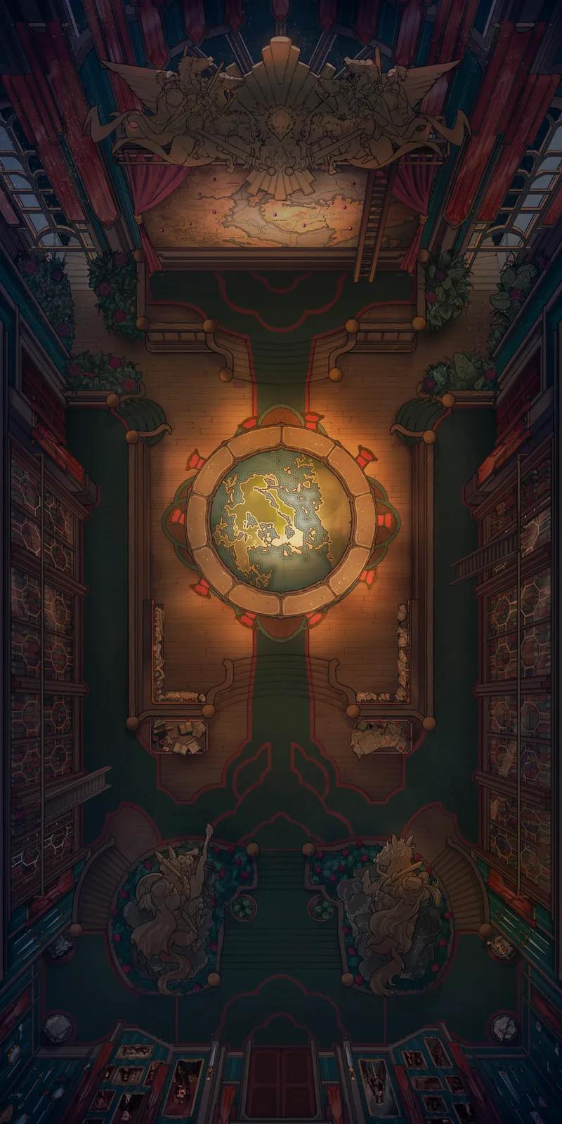 War Room Interior map, Original Night Spotlight variant
